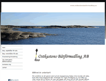 Tablet Screenshot of ostkustensbatformedling.se